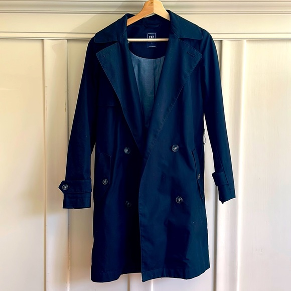 Navy Gap Trench coat - Picture 1 of 3